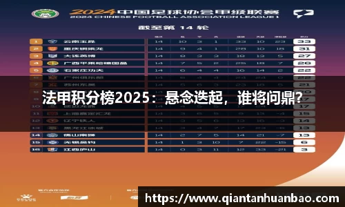 法甲积分榜2025：悬念迭起，谁将问鼎？